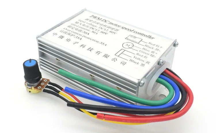 DC10-60V PWM регулятор двигателя пост. Тока регулирование скорости Управление током с ограничением по току защиты 12V24V36V48V