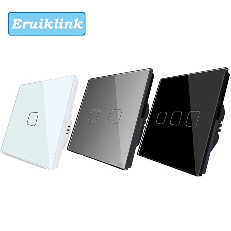 Настенный выключатель Eruiklink стандарта ЕС/Великобритании переключатели света