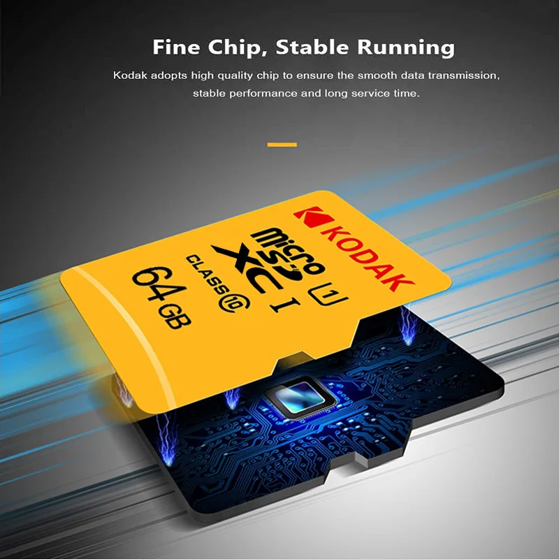 Карта Micro SD KODAK 128GB 64GB 32GB 16GB U1 Micro sd kart 4K U3 256GB 512GB cartao de memoria TF карта памяти класс 10