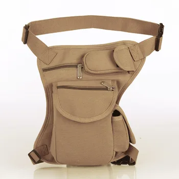

Canvas Bag Leg Men's Multi-functional Leg Outdoor Casual Tactical Bag Running Bag Riding Army Fans Waist And Leg Bag