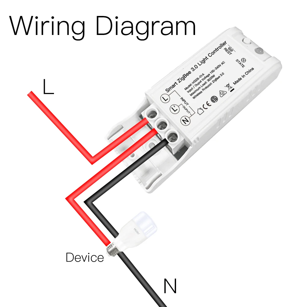 Умный светильник ZigBee 3,0 контроллер Диммер DIY домашняя Автоматизация работа с Echo Plus Alexa SmartThings для большинства Zigbee3.0 Hub