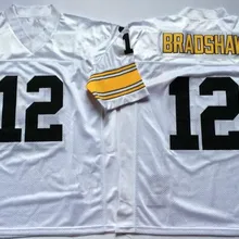 Мужские#12 Терри Брэдшоу Вышитые Ретро звезда футбол Джерси