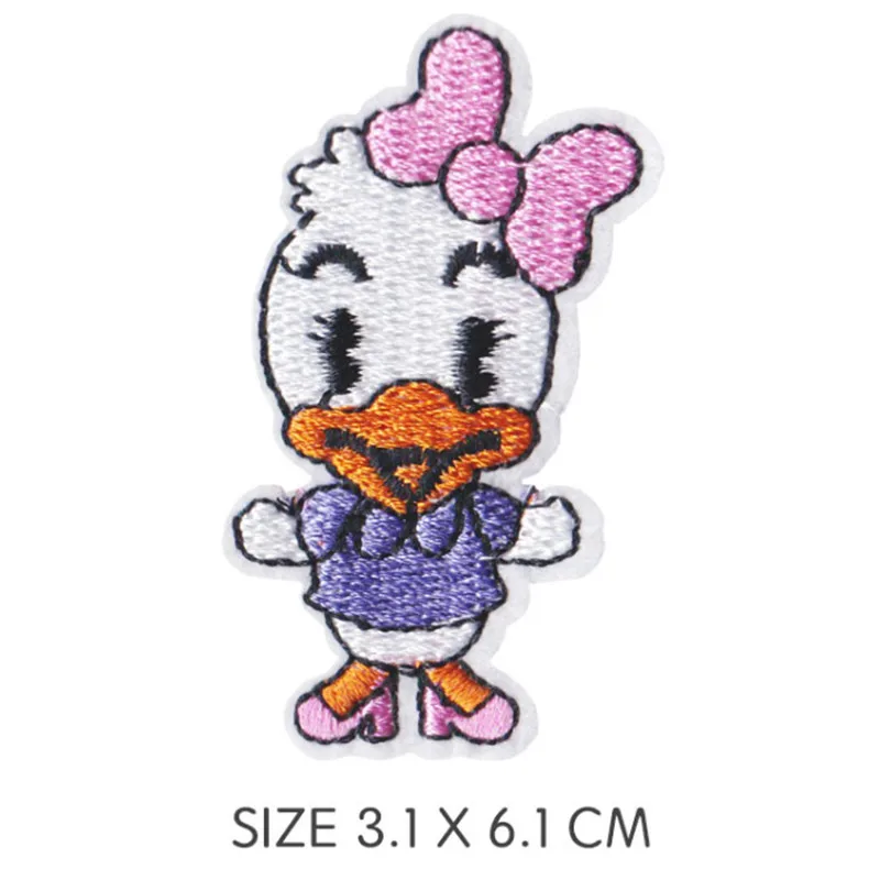 Cartoon Mickey  Minnie Mouse  Cloth Paste Minnie Couple Clothes Decoration Iron on Patches Embroidery Patches for Clothing