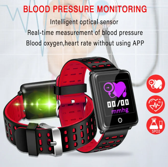 F3 smart bracelet color screen heart rate blood pressure exercise step ip68 waterproof Smart Wristband fitness Blood Pressure