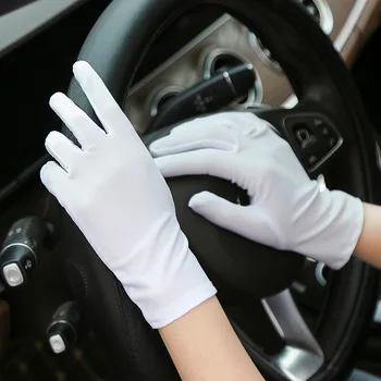 

1 Pairs Pure Color Elegant Driving Gloves Fashion Women Cycling Spandex Gloves Anti-UV Etiquette Gloves Sun Protection Gloves