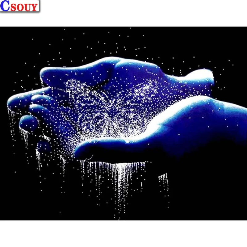 

Diy Diamond Embroidery Holding Butterfly Diamond Mosaic Drawing Full Square Round Drill Diamond Painting Cross Stitch Home Decor