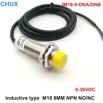 

NPN NO Capacitive Proximity Sensor 8mm Distance CM18-8-DNA Non-flush LED Level Capacitance Switch NPN