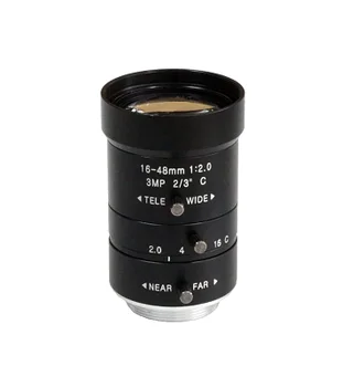

3.0Mega Pixel C-Mount 16-48mm 2/3'' Format FA/ Machine Vision vari-focal length lenses F2.0 manual Iris CCTV lens