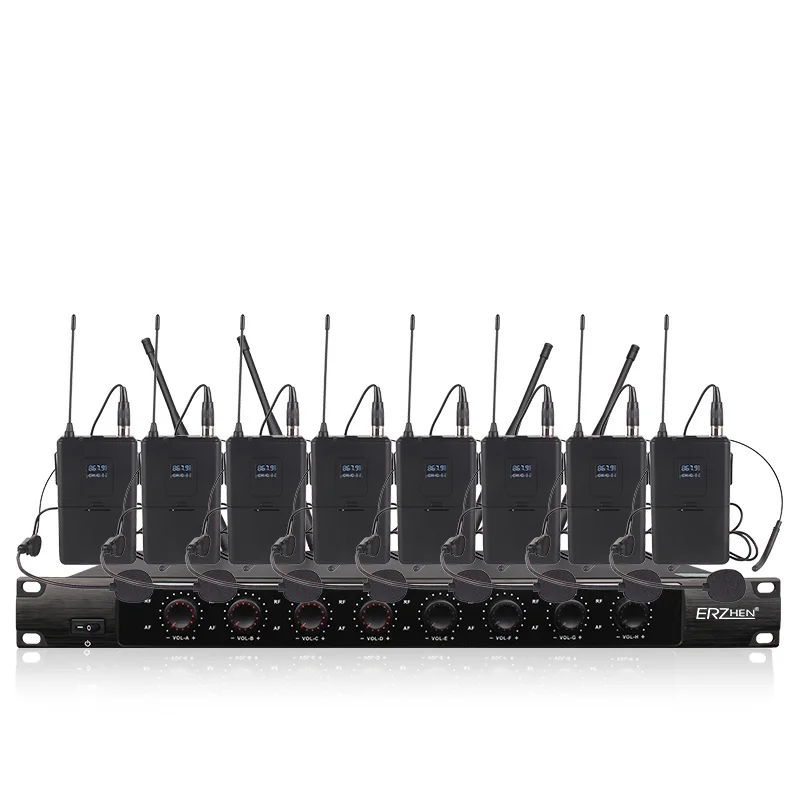 

Professional wireless microphone system eight-channel wireless headset microphone dedicated performance church school teaching