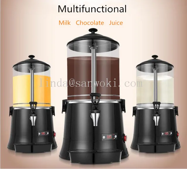 5L Commercial Hot Chocolate Maker, Electric Chocolate Beverage Dispenser  for Restaurants Bakeries Cafes Family for Heating Coffee Milktea Juice Tea