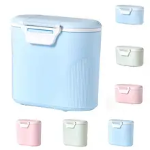 Детский контейнер для сухого молока с ложкой, портативный дозатор формулы для младенцев, коробка для хранения еды с совком, герметичное хранение детского питания