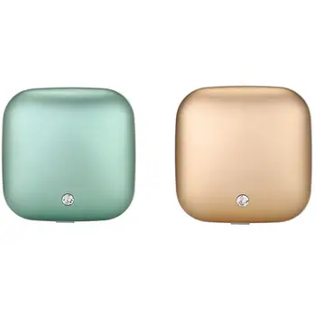 

2pcs Hand Warmer Usb Charging 5V/1A Portable Body Handy Warmer Home Travel Winter Product - Gold & Green