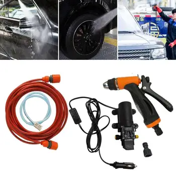 

Car Washer Gun High Pressure Washer Power Pump System Kit DC 12V 130PSI Household Car Washer Washing Machine
