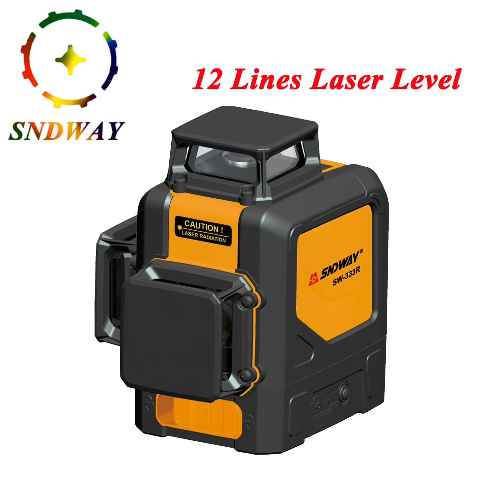 

Sndway 12 lines Laser Level Red/Green Beam 8 lines 2 lines Vertical and Horizontal 3D Automatic Self Leveling 360 Degree level