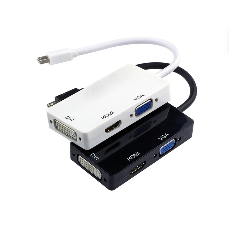3 в 1 Порт Thunderbolt Mini display port HDMI DVI VGA порт кабель с адаптером для Mac Macbook Air iMac Book Air
