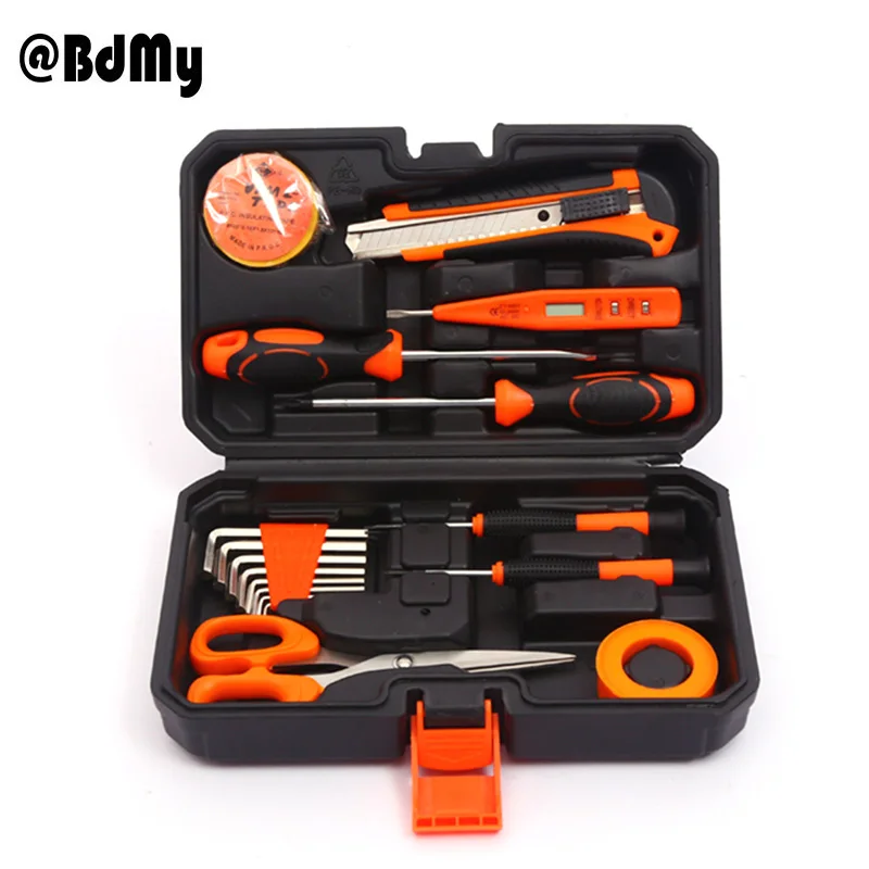 

Household Tool Set Universal Multifunction Complete Combination Hardware Tool Big Toolbox Home Maintenance 18 Kits Set with Scis