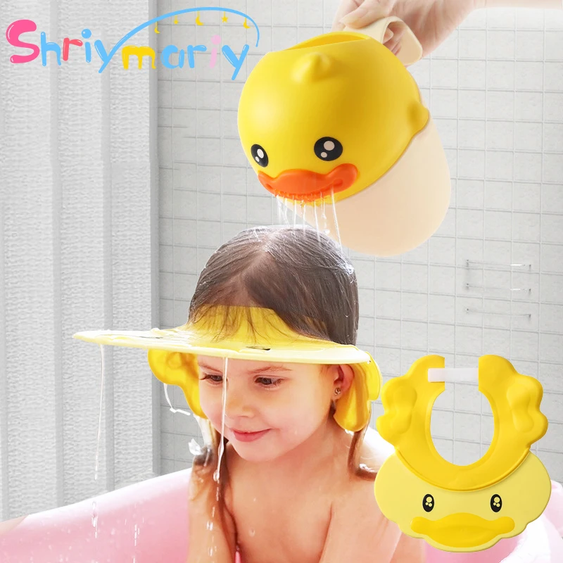 Baby Bath Waterfall Kids Cartoon Shampoo Rinse Cup Bath Shower Washing Head Toys 