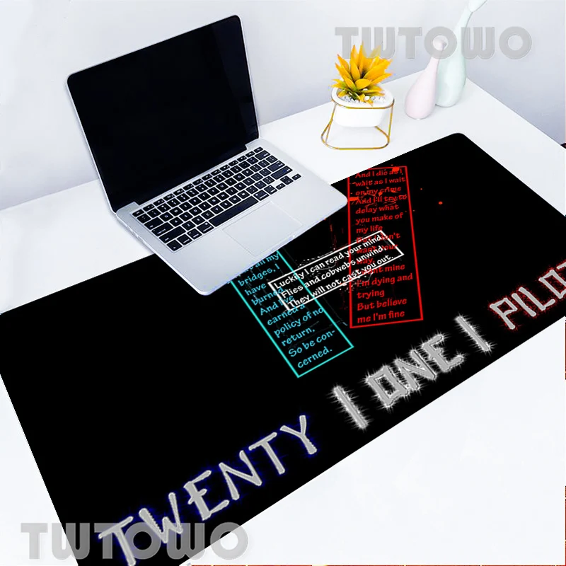 

Mouse pad Twenty One Pilots Lyrics New Designs Mouse Pad Rubber big size xl Mouse Pads For Gamer Desk Mats For girls Mousepad