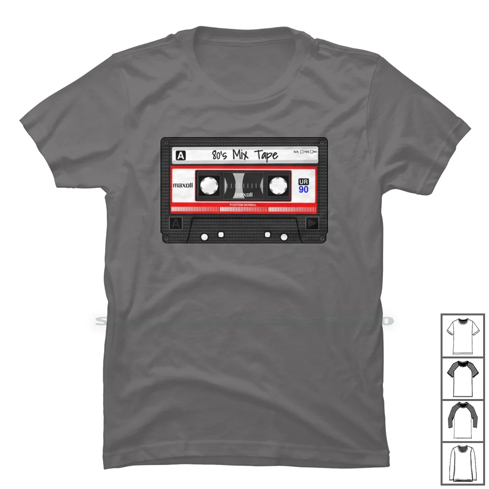 The Death Of The Cassette Tape T Shirt 100% Cotone Old School Cassette Music Tape Song Tap Set Eat Ape 90S Music