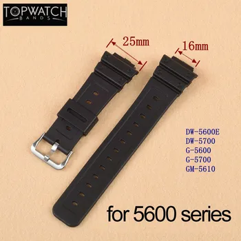 

DW5600 DW6900 Watchband Silicone Rubber Band Men Sports Diving Black Strap For Replace Wristwatch Belt Watch DW 5600