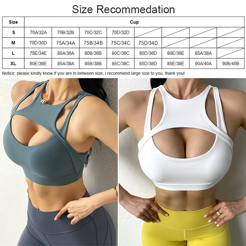 Cloud Hide HOT GIRL Running Sports Bra Fitness Yoga Crop Tank Top Underwear Sexy  Women Vest Shockproof Shirt Jogging Sportswear Color: Elegant Purple, Size:  L