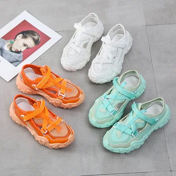 

2020 New Women's Summer Shoes Breathable Colorful Chunky Sneakers for women flats sneakers shoes Fashion Casual Sneakers