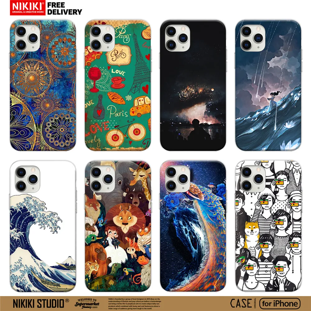

Cartoon tpu soft phone case cover for iphone 11 pro x xs Max xr coque for iphone 7 8 5 5s se 6 cases case funda 6s Plus