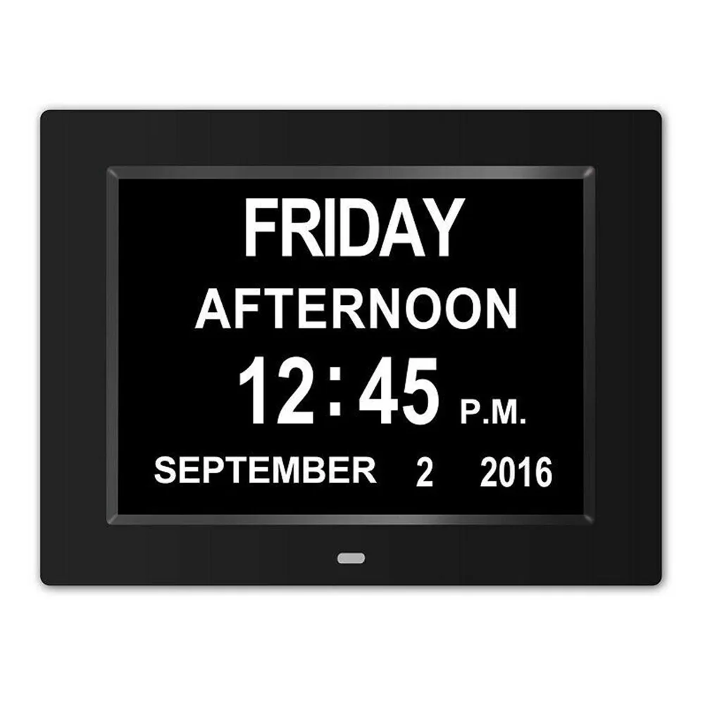 New 8-inch Digital Calendar Day Clock Large Letter LED Alarm Multifunction Clock SF66