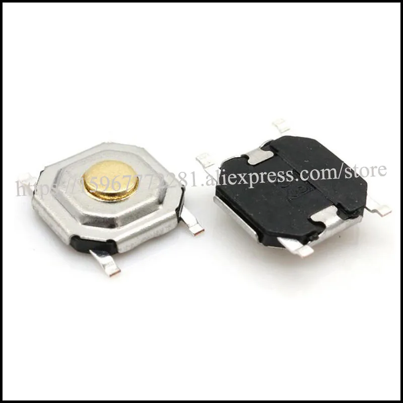 Контактный выключатель SMD button5.2* 5,2*1,5 патч кнопка переключатель Микро Медная головка высокого качества 5,2*5,2 12 В 0.5A