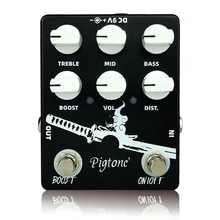 Pigtone PP-11 тяжелый металл гитарный эффект педаль Акустическая Электрогитара аксессуары эффекты Педали настоящий обход