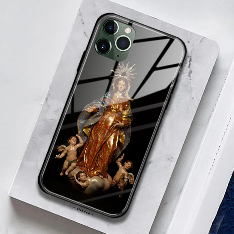 Стеклянный чехол для iPhone SE 6s 7 8 Plus X XR XS 11 12 13 Mini Pro Max | Мобильные телефоны и