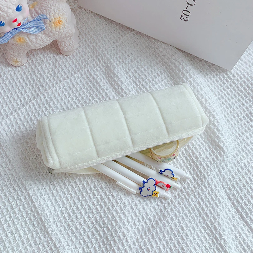 Pencil Cases For Girls Kawaii Stationery Pencil Bags Plush Trousse Scolaire Pillow Estuche Piornik School Supplies Pouch Pencil Cases
