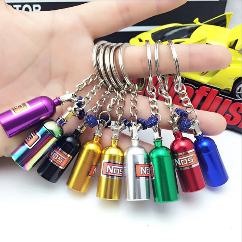 

Creative New Mini Nitrous Oxide Bottle Key Chain Keychain Keyring Stash Pill Box Storage