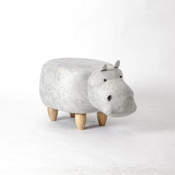 

Creative rhinoceros footstool solid wood shoes bench sofa Altman furniture test shoes stool storage storage stool