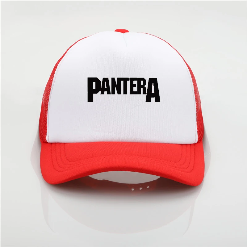 Модная шапка Pantera band, печатная шапка с сеткой, бейсболка для мужчин и женщин, мужская летняя Трендовая шапка, новая молодежная Джокер, Солнцезащитная шляпа, пляжный козырек, шляпа