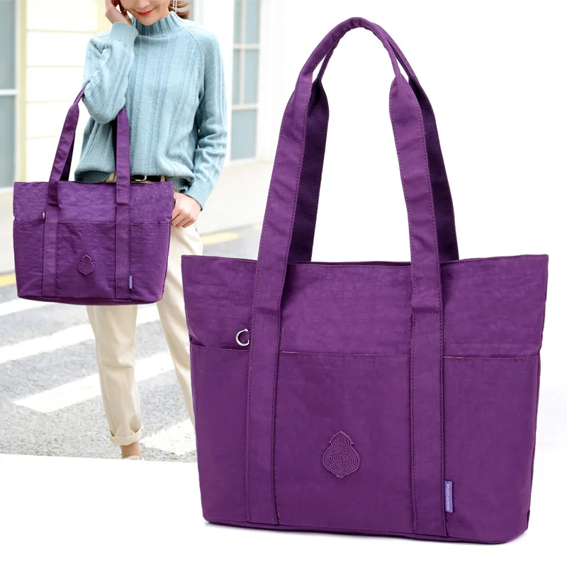 

WOMEN'S Handbag 2019 New Style Nylon Shoulder Bag Large Capacity Tote Bag Waterproof Lightweight Travel Shoulder Bag
