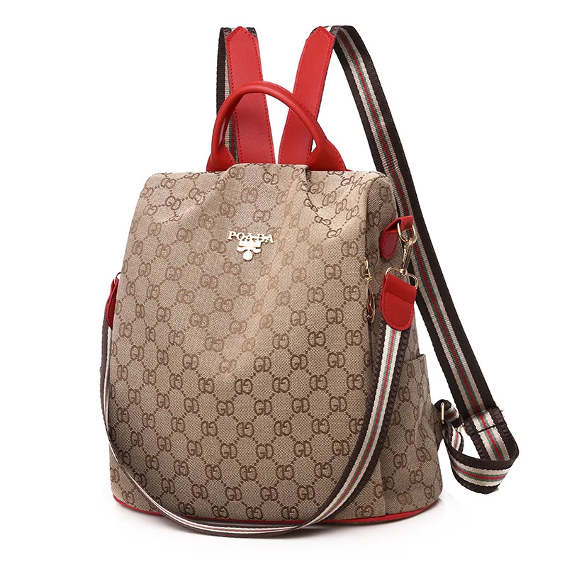 

Western Style INS Super Fire Backpack Women's 2019 New Style Simple Versatile Dual Purpose Single-shoulder Bag Printed Travel Ba