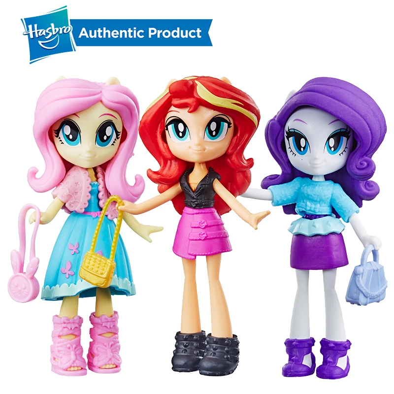 Cena Hasbro mój kucyk little pony equestrii dziewczyny moda oddział Applejack zmierzch 3 cal mini lalka 4 dziewczyny moda oddział lalki, aby mieszane style