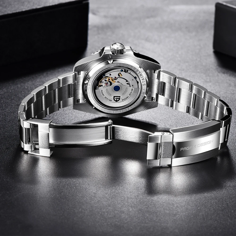 PAGANI DESIGN Brand Men Automatic Watch Waterproof Sports Mechanical Wristwatch reloj hombre Luxury Stainless Steel GMT Watch