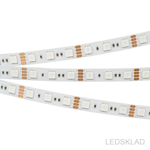 016246(1) Лента RT 2-5000 12V RGB 2x (5060 360 LED LUX) (ARL 15 Вт/м IP20)-5м. Arlight | Лампы и освещение