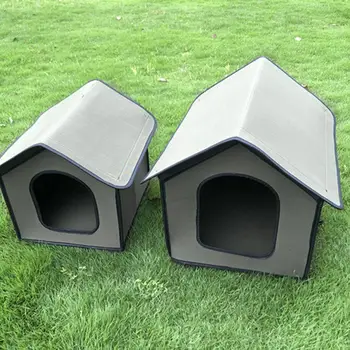 Pet House Outdoor Waterproof Weatherproof Dog Kennel Cat House Foldable Pet Shelter for Pets Indoor Outdoor Sleeping 1