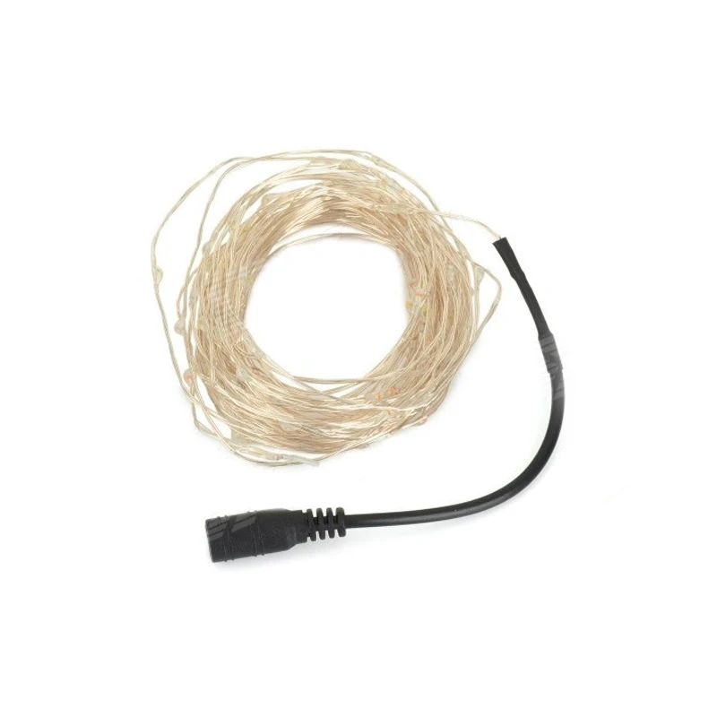 

best price New Holiday Light Silver vine string light 100leds 10m 12V Vines light For Christmas Home Party Decoration