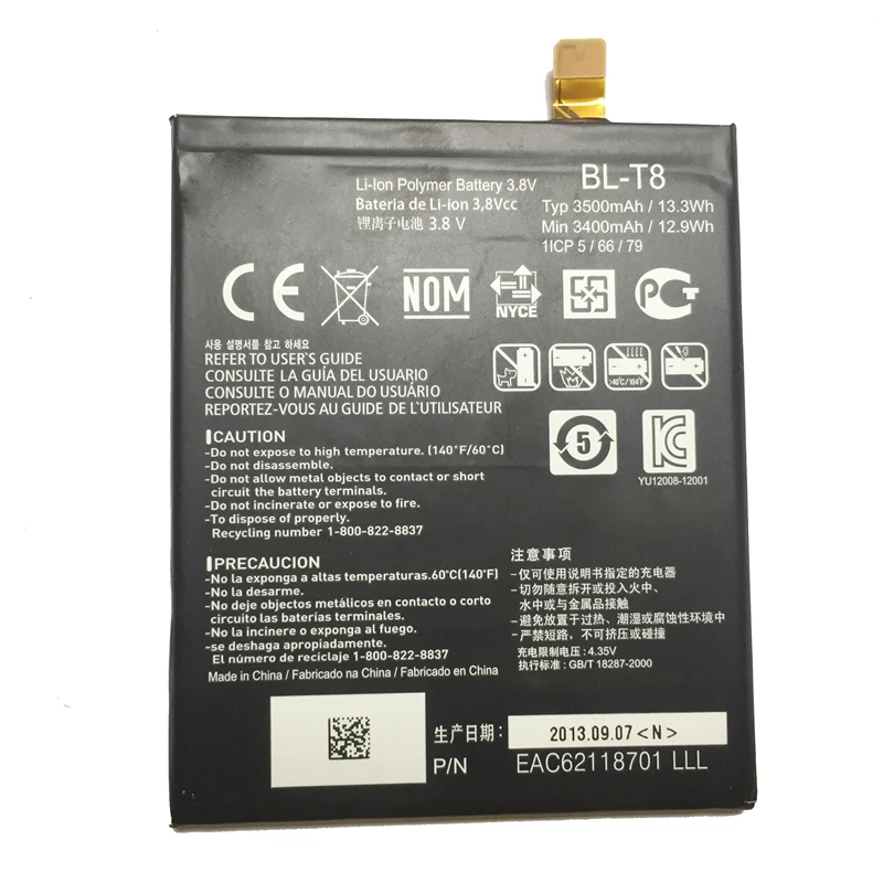 Мобильный телефон Аккумулятор для LG G Flex D950 D955 D958 D959 LS995 F340S запасная батарея BL-T8 3500