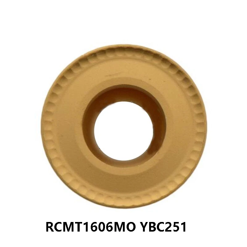 

100% Original RCMT1606MO YBC251 R5 RCMT1606 MO RCMT 1606 Lathe Cutter for Steel CNC Carbide Inserts Turing Tools 10pcs/box
