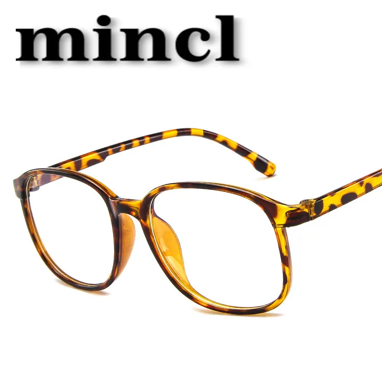 MINCL модные негабаритные оправы для очков женские прозрачные оправа для компьютерных очков очки для коррекции зрения в оправе с коробкой NX