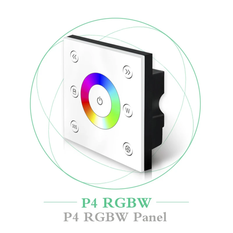 

DC12V - 24V RGBW touch panel controller Smart RF wireless Remote Panel Dimmer for 5050 RGBW led strip light lamp tape ribbon