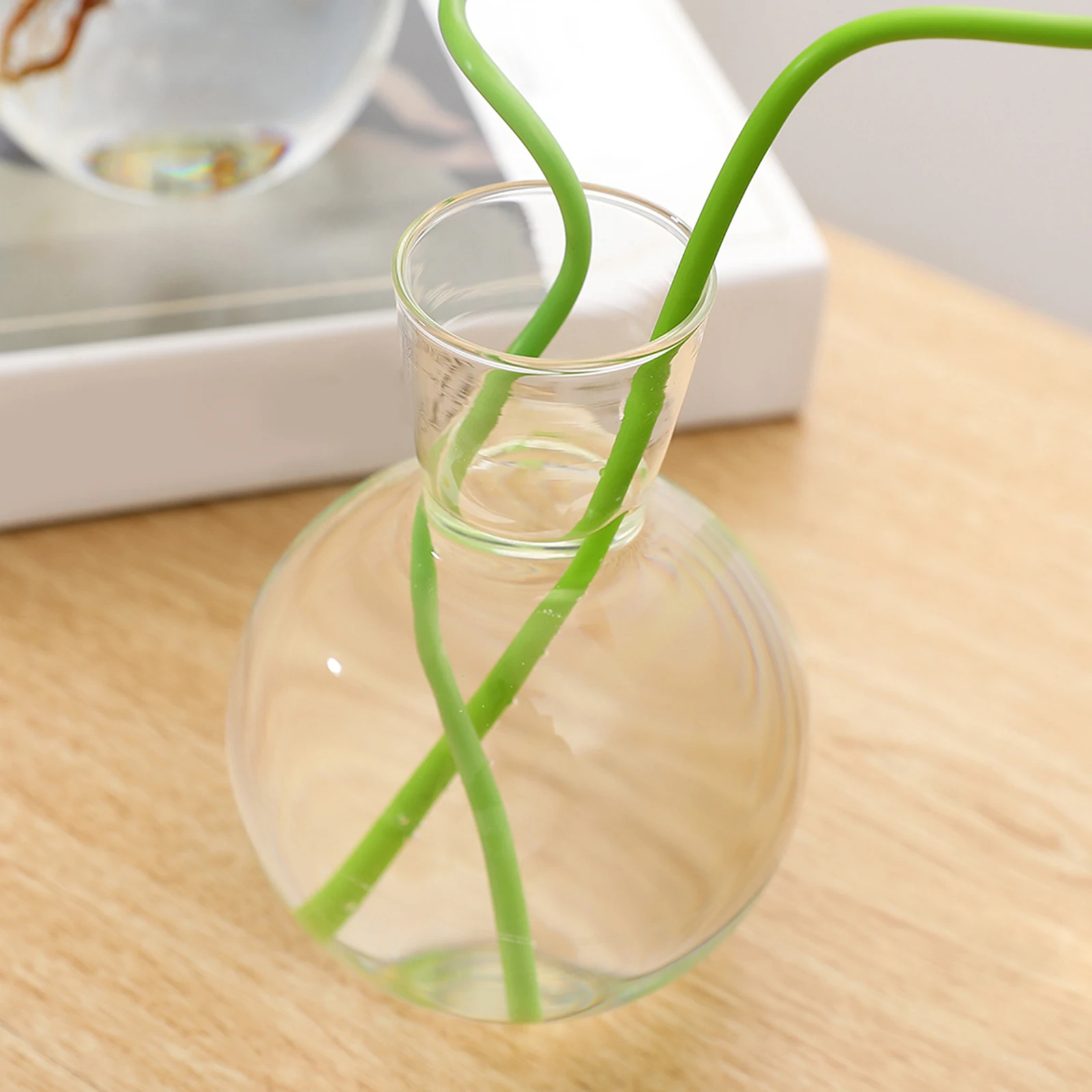 Free Standing Glass Ball Vase Flower Plant Pot Terrarium Container Wedding Decor