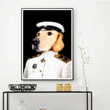 

Fashion Animal Dog Cat Poster Art Canvas Poster Room Decor (No Frame)