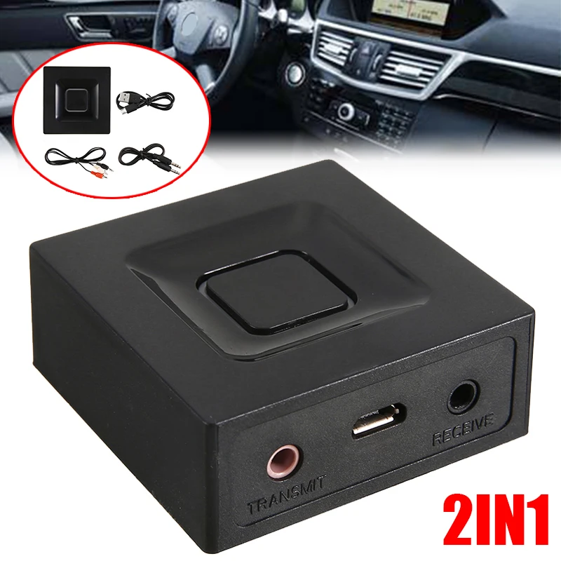 2 в 1 bluetooth передатчик приемник беспроводной bluetooth V4.2 адаптер стерео аудио приемник устройство Комплект для ТВ MP3 CD плеер