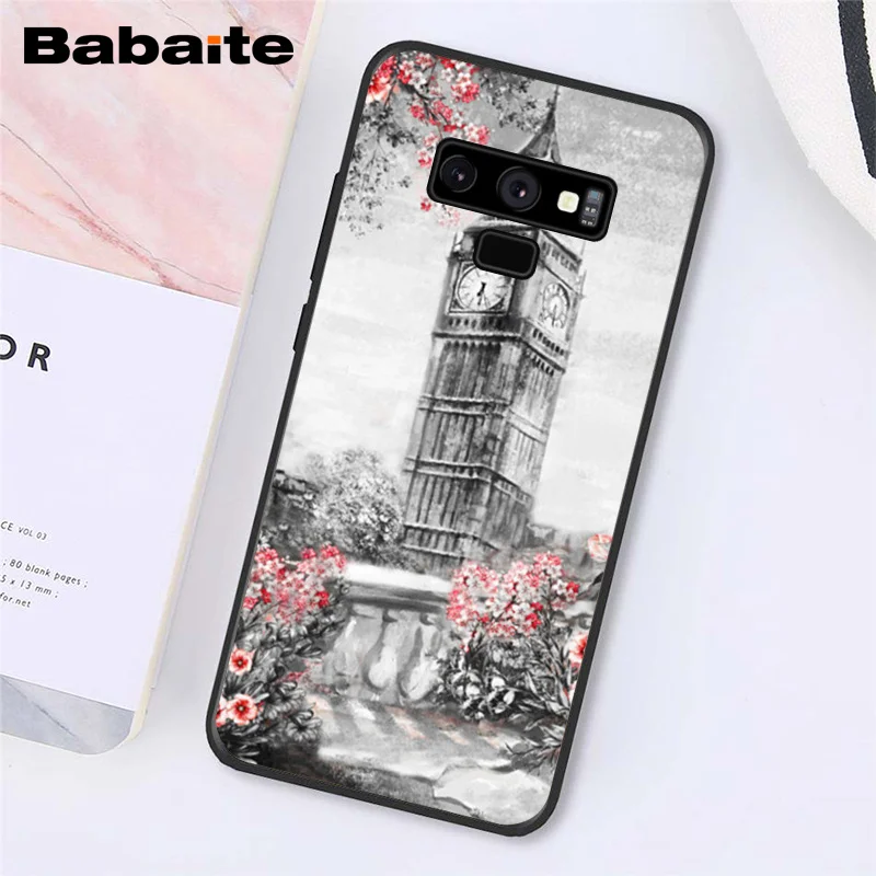 Paris London Eiffel Tower New york Lover Autumn Maple 